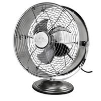 Fantasia 12" Large Retro Desk Fan Brushed Nickel