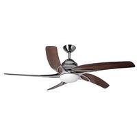 Fantasia 114147 Viper 54 Inch Ceiling Fan In Stainless Steel With Light