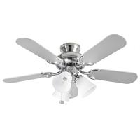 fantasia 110187 capri 36quot ceiling fan in stainless steel with belmo ...