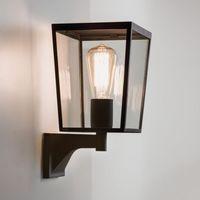 FARRINGDON 7488 Farringdon Exterior Wall Light In Black With Clear Glass
