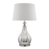 FAU4232/X Fauve Table Lamp With Ivory Faux Silk Shade