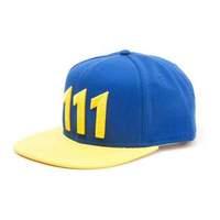 fallout 4 unisex vault 111 snapback baseball cap one size blueyellow s ...