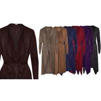 faux suede draped waterfall jacket 7 colours