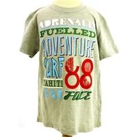 Fat Face 8-9 years Grey Marl T-shirt With Transfer Print