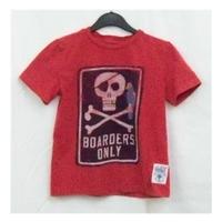 Fat Face Red T-shirt size Age 6-7 years