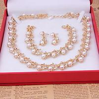 Fashion gold-plated necklace (necklace) (earrings) (Bracelet)