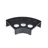 Fan Shape Black Plastic Ink Cup Holder