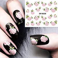 fashion printing pattern water transfer printing gouache flower rose n ...