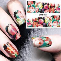 fashion printing pattern water transfer printing nail stickers