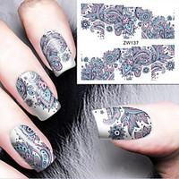 Fashion Printing Pattern Water Transfer Printing Nail Stickers