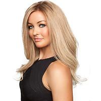 Fashionable Sweet Gloden Medium Length Curly Synthetic Hair Wig