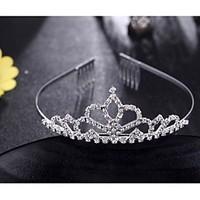 Fashion Crown Head Wreath Head Dress Rhinestone Flower Shape