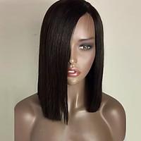 Fashion Natural Black Color Bob Straight Synthetic Lace Front Wig Heat Resistant Synthetic Hair Wigs