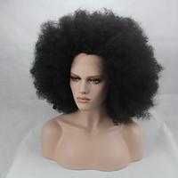 Fashion Synthetic Wigs Lace Front Wigs Afro Curly Black Heat Resistant Hair Wigs Women