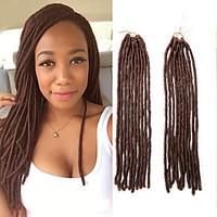 faux locs blonde color 30 synthetic hair crochet braids 18inch 90g kan ...