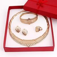 Fashion gold plated Necklace(Necklace, Earring, Bracelet, Ring) Jewelry Sets