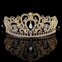 Fashion Wedding Party Women Bride Rhinestone Tiaras(Gold, Silver)