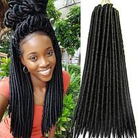 Faux Locs Crochet Braids Twist havana mambo Hair Extensions African Braiding Kanekalon Soft Dread Locks 24roots/pack synthetic hair braiding