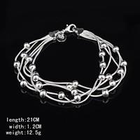 fashion sterling silver plated womens bracelet