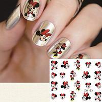 fashion printing pattern water transfer printing cartoon pattern nail  ...