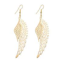 Fashion Vintage Simple Plated Gold/Silver Hollow Wing Earrings For Women Dangle Long Drop Earrings Jewelry Accessories Bijouterie