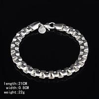 fashion sterling silver plated womens bracelet