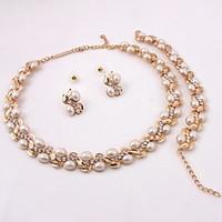 Fashion gold-plated necklace (necklace) (earrings) (Bracelet)