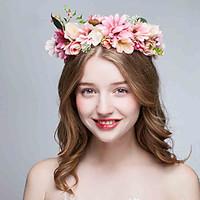 Fabric Headpiece-Wedding Special Occasion Casual Outdoor Flowers 1 Piece