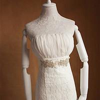 Fashionabl Elegant Bridal Flower Sash Belts Wedding Belt Sashes For Evening Party Gown