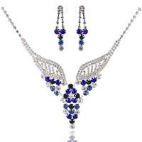 Fashion Ladies\'/Women\'s Alloy Wedding/Party Jewelry Set With Multicolor Rhinestone