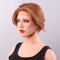 Fashionable Short Straight Hairstyle Lace Front Human Hair Wig