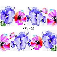 Fashion Sexy Water Transfer Foil Nail Stickers Nail Stickers Nail Design Tool Crabapple
