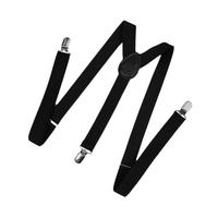 Fashion Clip on Suspenders Elastic Y-Shape Back Formal Unisex Adjustable Braces