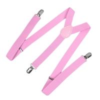 Fashion Clip on Suspenders Elastic Y-Shape Back Formal Unisex Adjustable Braces