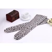 Fashion Elegant Women Gloves Soft PU Leather Arm Long Gloves Evening Party Gloves Leopard