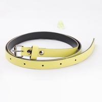 Fashion Women Lady Waist Belt PU Faux Leather Candy Color Skinny belt