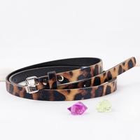 Fashion Women Lady Waist Belt PU Faux Leather Candy Color Skinny belt