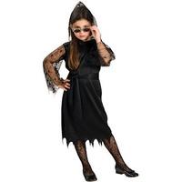 Fancy Dress - Child Gothic Lace Vampiress Costume