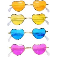 fancy dress heart sunglasses