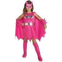 Fancy Dress - Child Pink Batgirl Super Hero Costume
