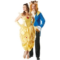 fancy dress beauty and the beast couple costumes