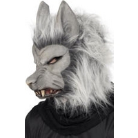 fancy dress werewolf mask with hair