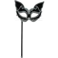 Fancy Dress - Cat Mask On Stick