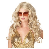 fancy dress sexy super model blonde wig