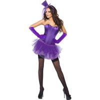 Fancy Dress - Fever Burlesque Costume (Purple)