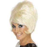 fancy dress 60s beehive blonde wig