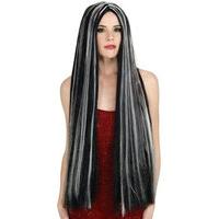 fancy dress 36 long black spell caster wig
