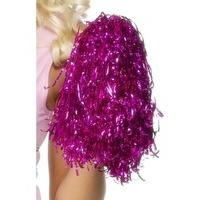 Fancy Dress - Pom Poms Metallic Pink