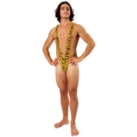 Fancy Dress - Borat Mankini Thong Swimsuit (Tiger Print)