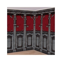 fancy dress gothic mansion room rolls pack of 2